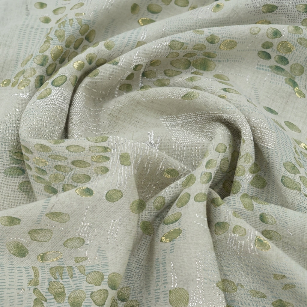 Foil Print Cotton Fabric - EA4965 - Swirl