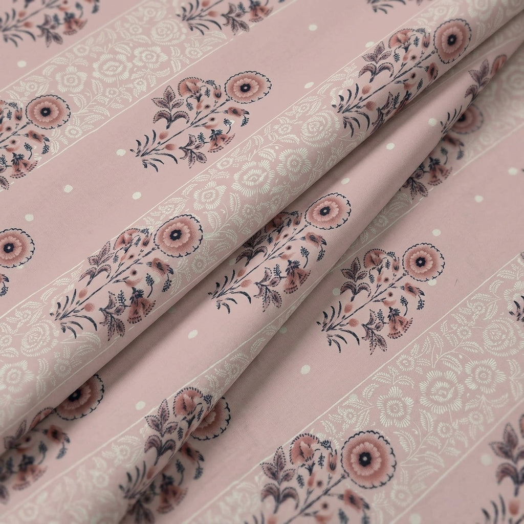 Foil Print Cotton Fabric - EA4968 - folds