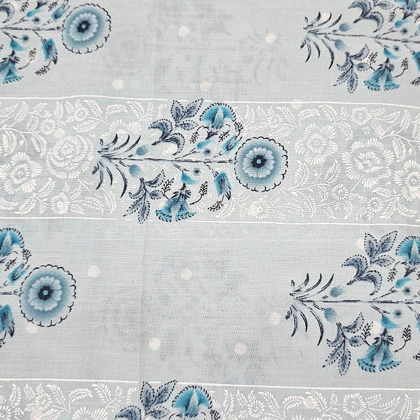 Foil Print Cotton Fabric - EA4969 - Flat fabric