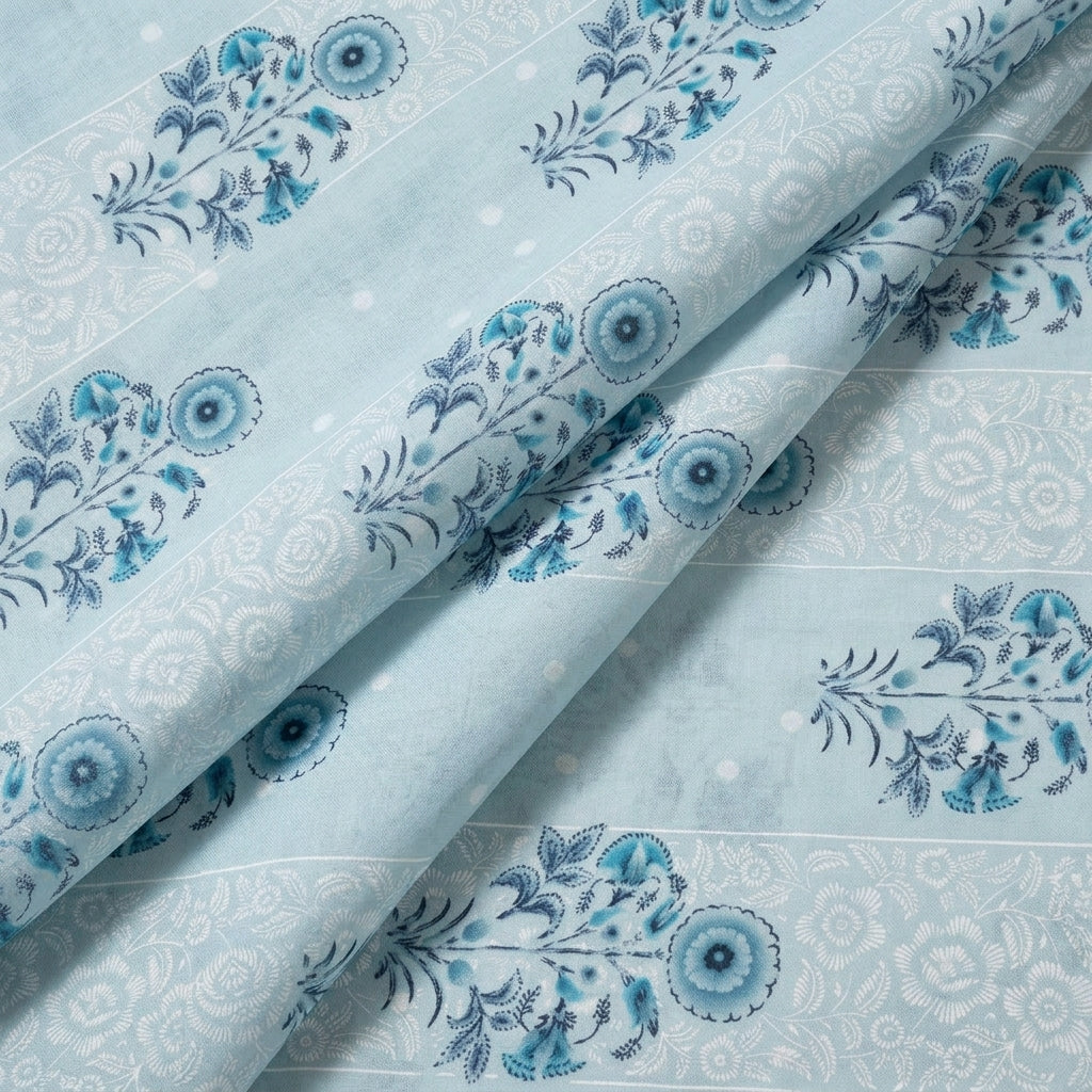 Foil Print Cotton Fabric - EA4969 - folds
