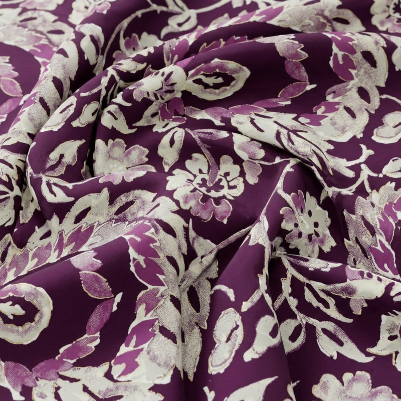 Foil Print Cotton Fabric - EA4972 - Swirl