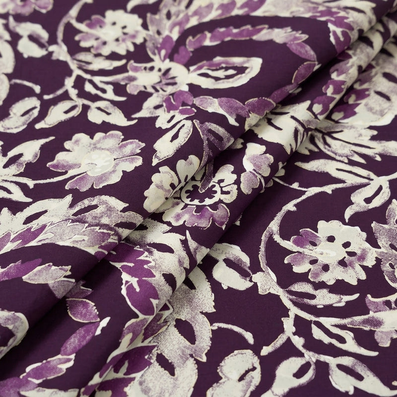 Foil Print Cotton Fabric - EA4972 - Folds