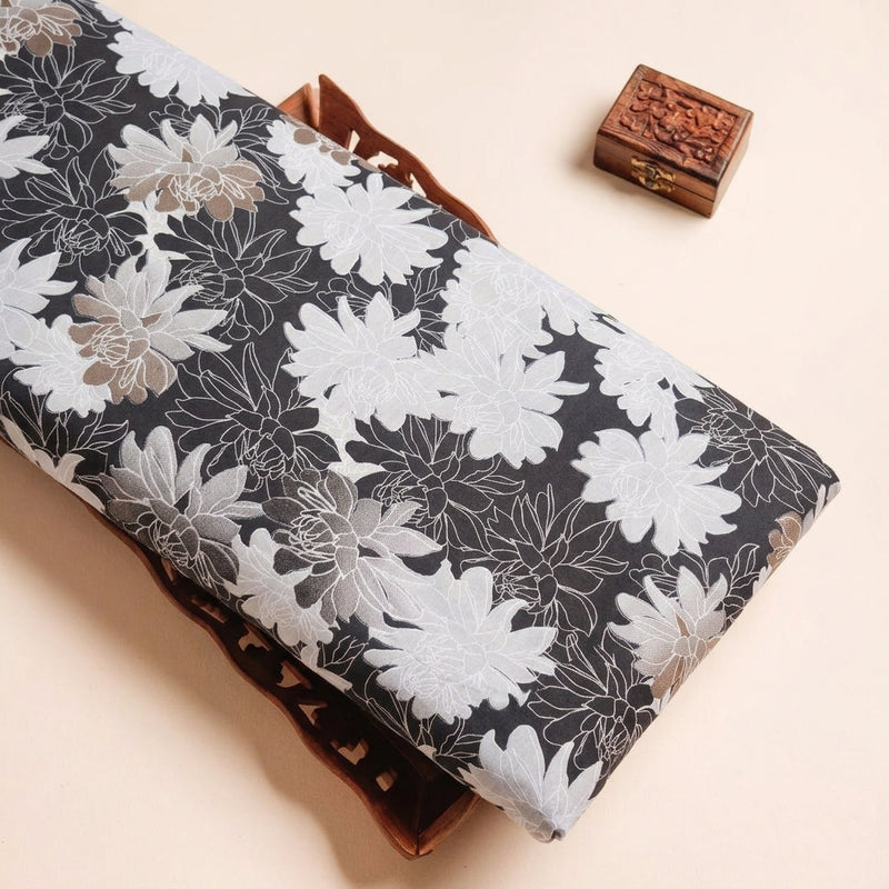 Foil Print Cotton Fabric - EA4974 - Tray