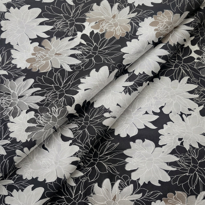 Foil Print Cotton Fabric - EA4974 - Folds