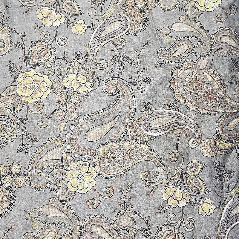 Foil Print Cotton Fabric - EA4975 - Flat Fabric