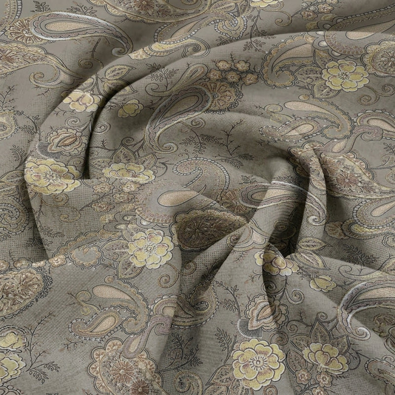 Foil Print Cotton Fabric - EA4975 - Swirl