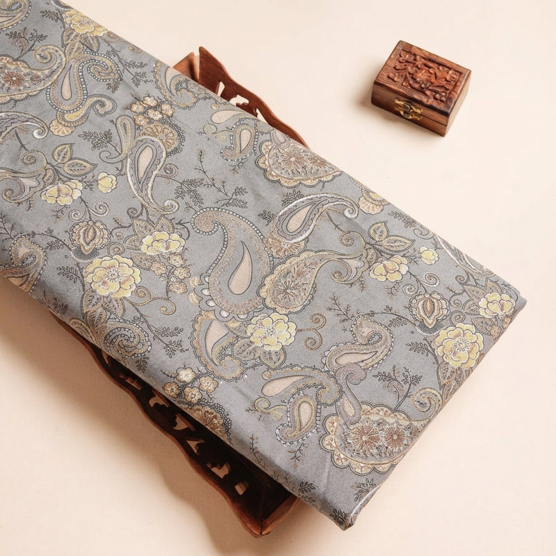 Foil Print Cotton Fabric - EA4975 - Tray