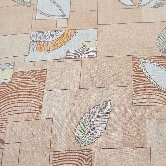Foil Print Cotton Fabric - EA4976 - Flat fabric