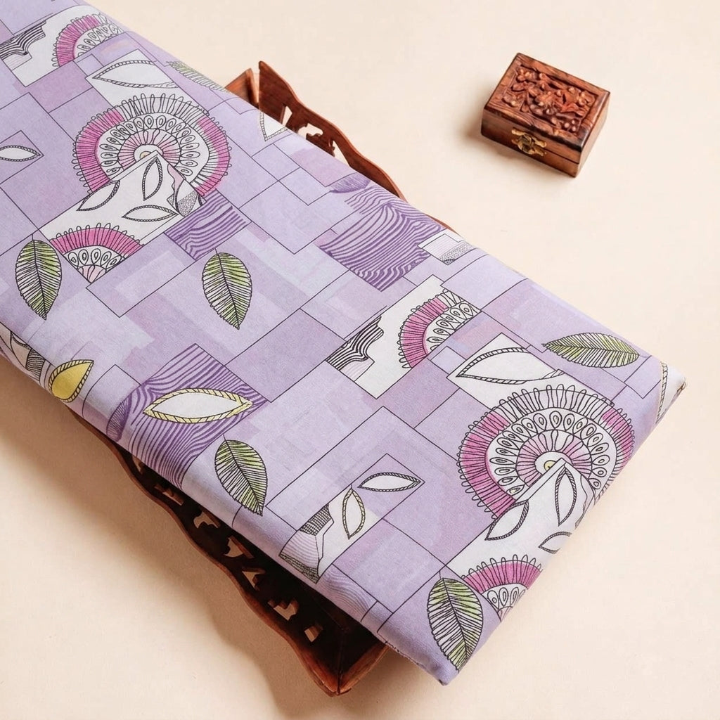 Foil Print Cotton Fabric - EA4977 - tray_3