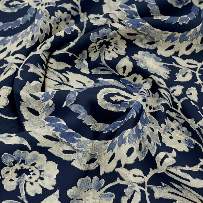 Foil Print Cotton Fabric - EA4978 - Swirl