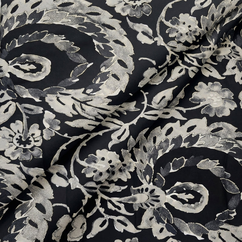 Foil Print Cotton Fabric - EA4979 - Folds