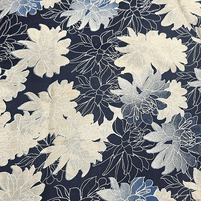 Foil Print Cotton Fabric - EA4980 - Flat Fabric