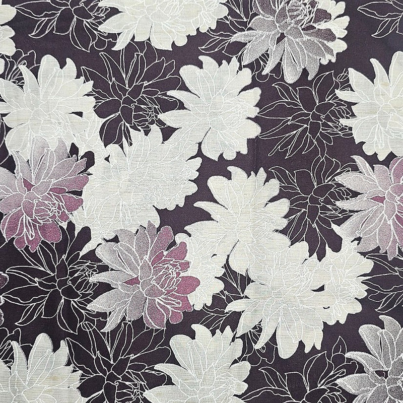 Foil Print Cotton Fabric - EA4981 - Flat Fabric
