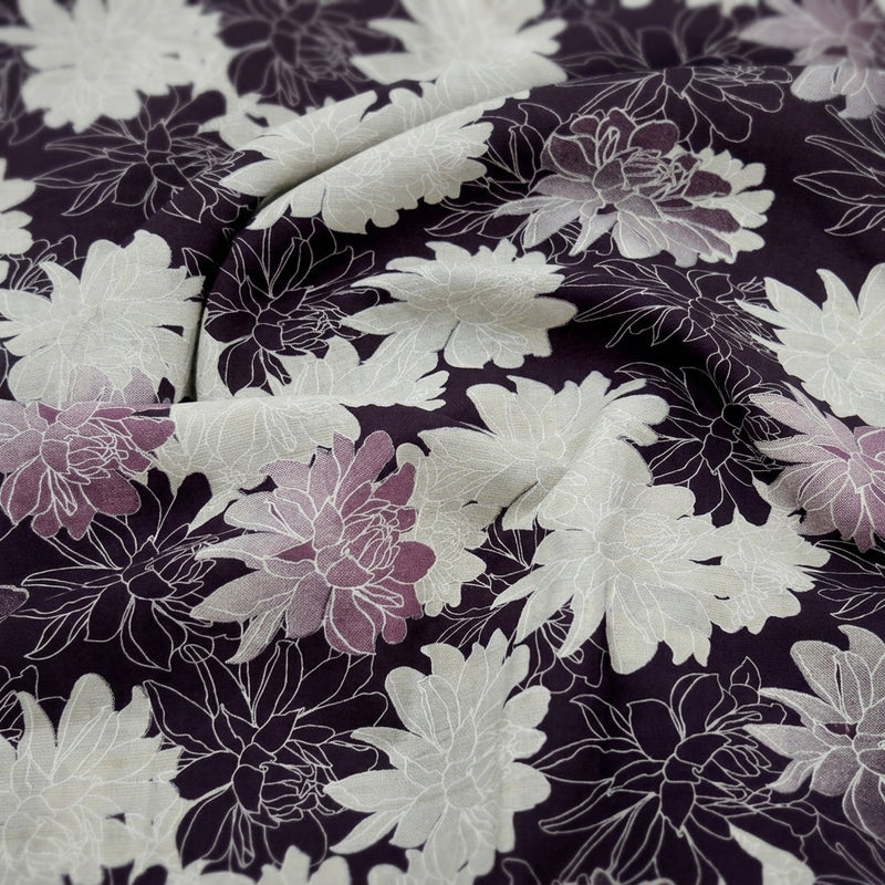 Foil Print Cotton Fabric - EA4981 - Swirl