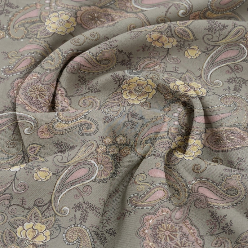 Foil Print Cotton Fabric - EA4984 - Swirl
