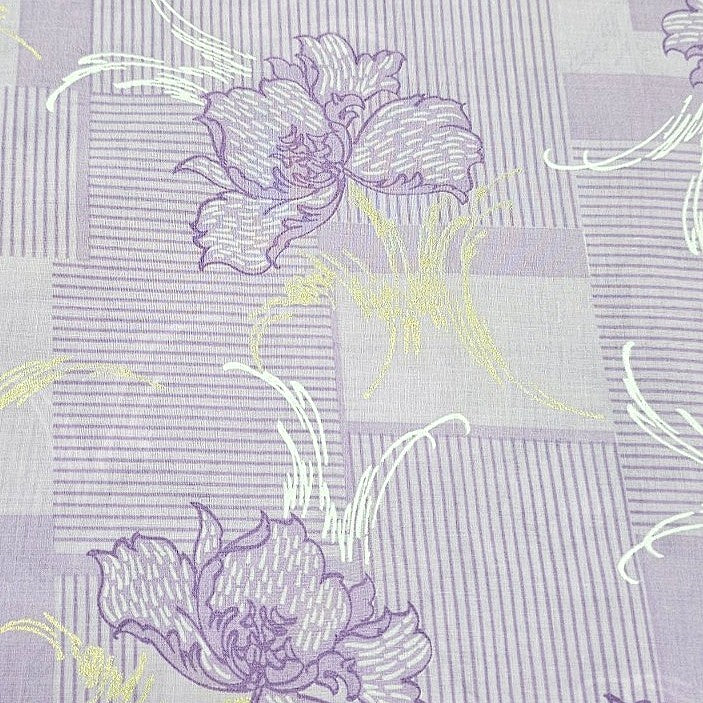 Foil Print Cotton Fabric - EA4986 - Flat fabric