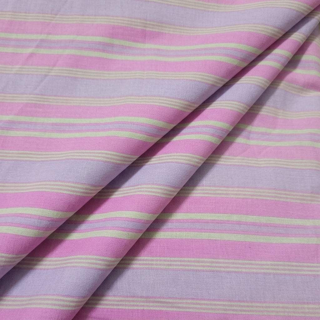 Stripes Cotton Fabric - EA4990 - folds