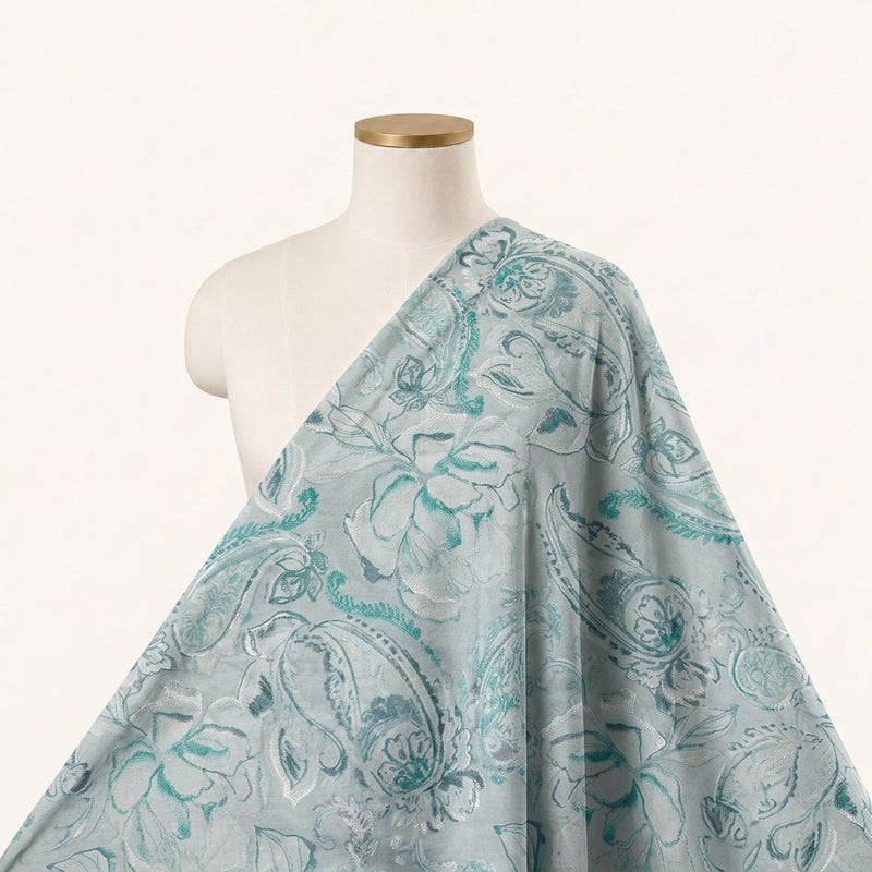 Foil Print Cotton Fabric - EA4991 - Saree Drape