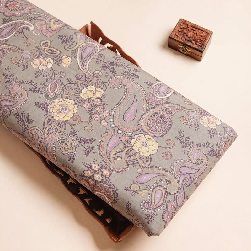 Foil Print Cotton Fabric - EA4992 - Tray