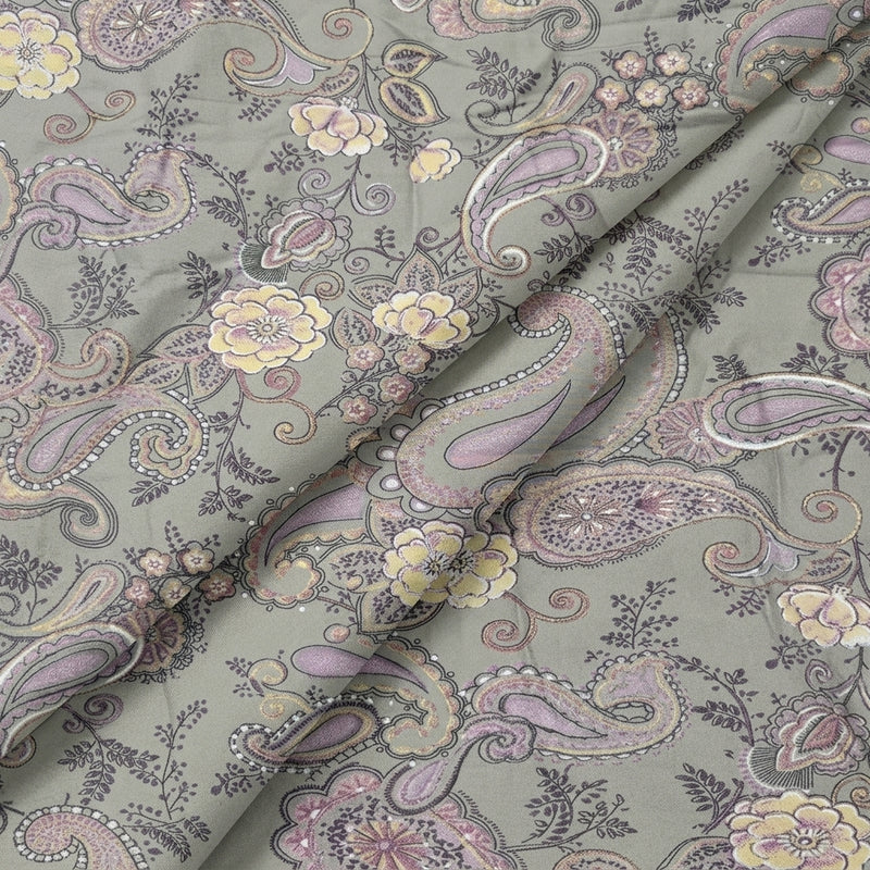 Foil Print Cotton Fabric - EA4992 - Folds