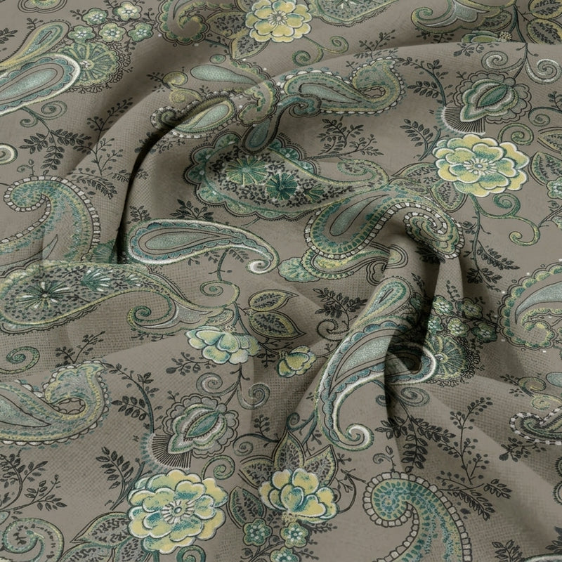 Foil Print Cotton Fabric - EA4993 - Swirl