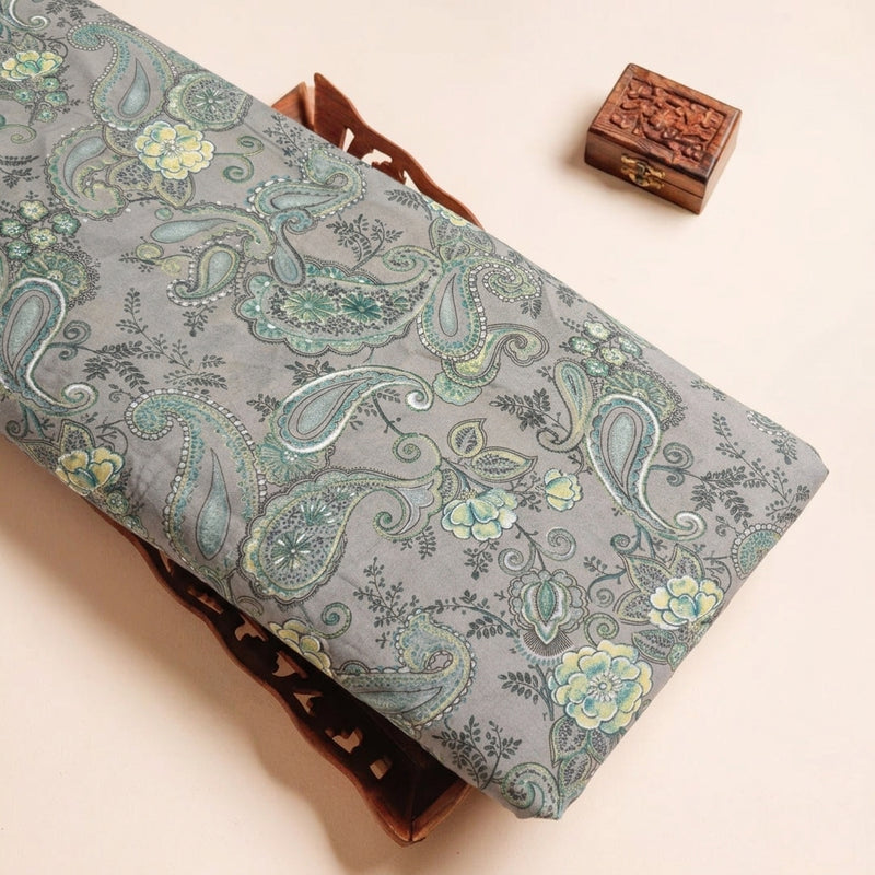 Foil Print Cotton Fabric - EA4993 - Tray