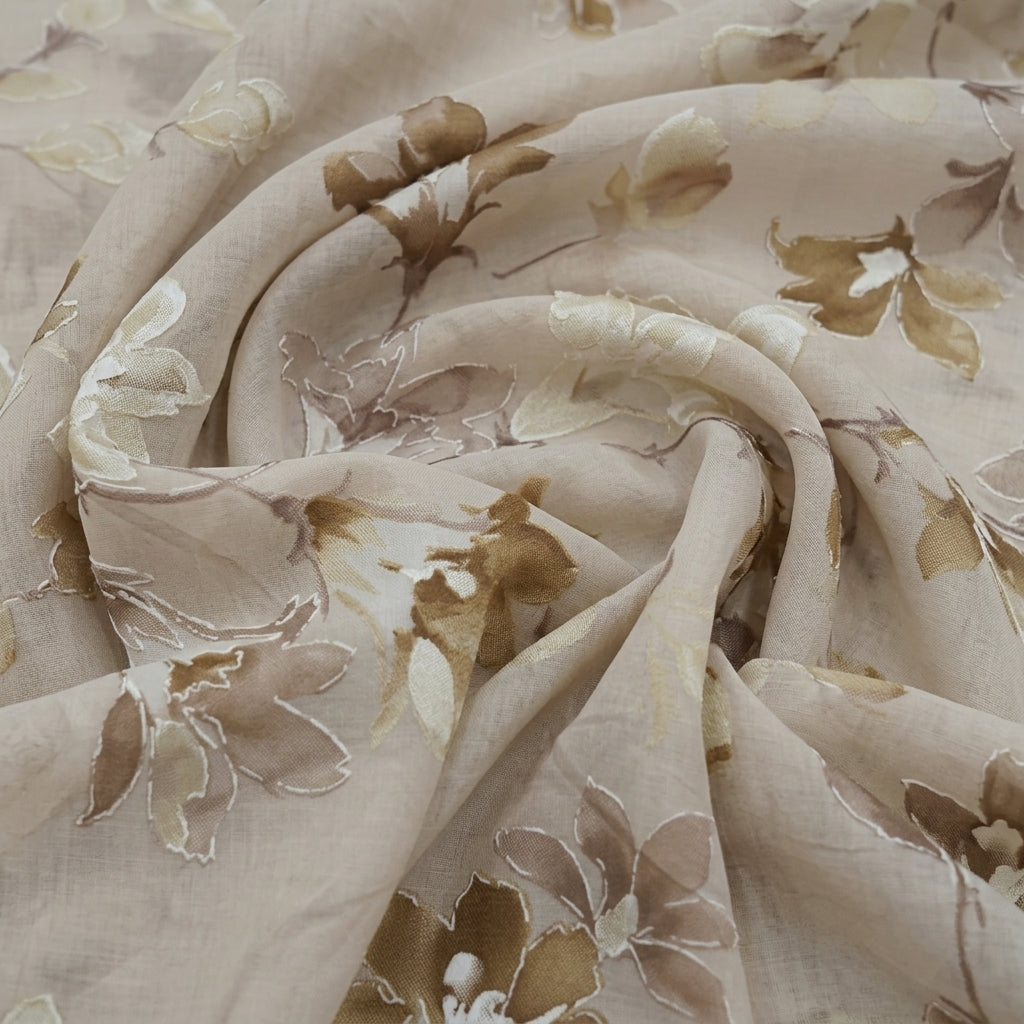 Foil Print Cotton Fabric - EA4999 - Swirl