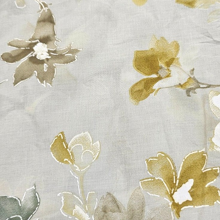 Foil Print Cotton Fabric - EA5002 - Flat fabric