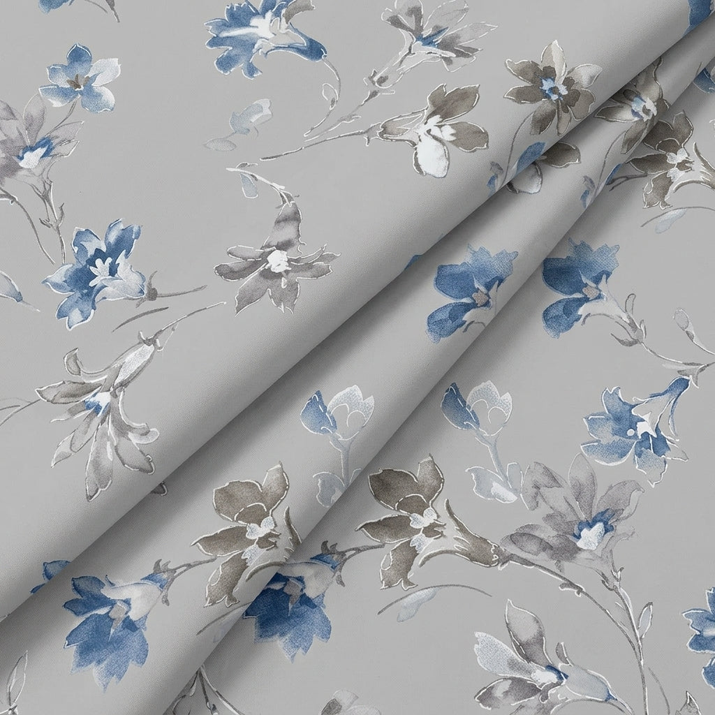 Foil Print Cotton Fabric - EA5003 - folds