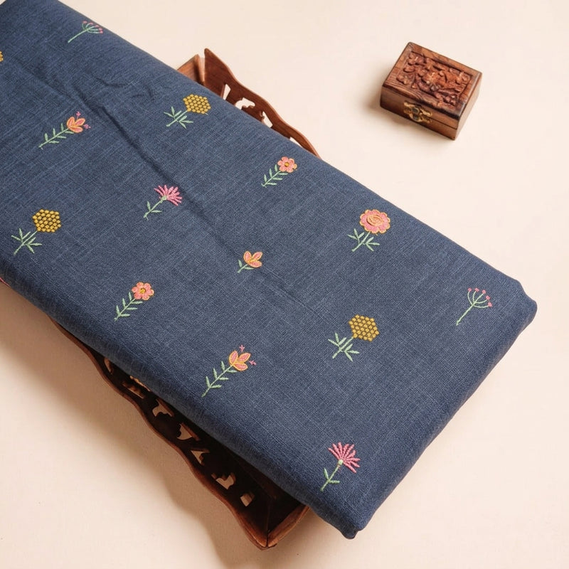 Floral Embroidery Linen Fabric - EA5012 - Tray