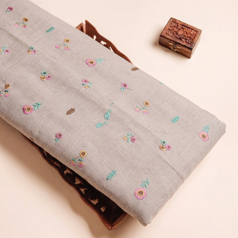 Floral Embroidery Linen Fabric - EA5016 - Tray