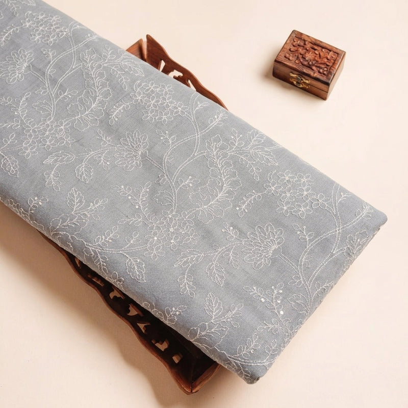 Floral Embroidery Linen Fabric - EA5021 - Tray