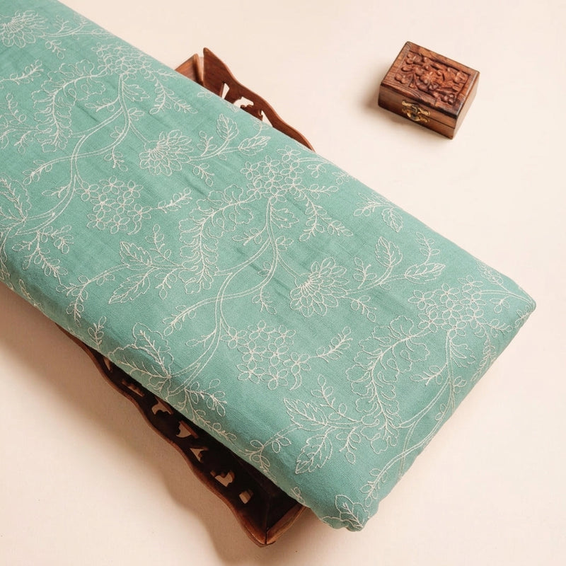 Floral Embroidery Linen Fabric - EA5023 - Tray