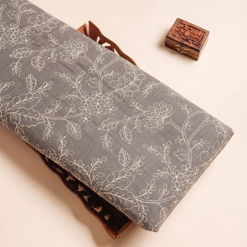 Floral Embroidery Linen Fabric - EA5025 - Tray
