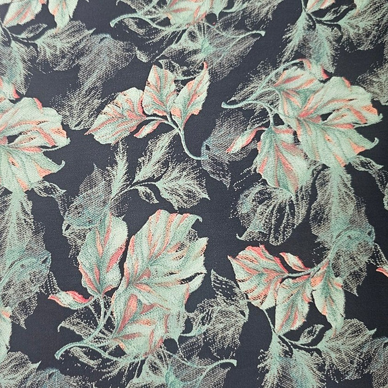 Leaf Crepe Fabric - EA5032 - Flat Fabric