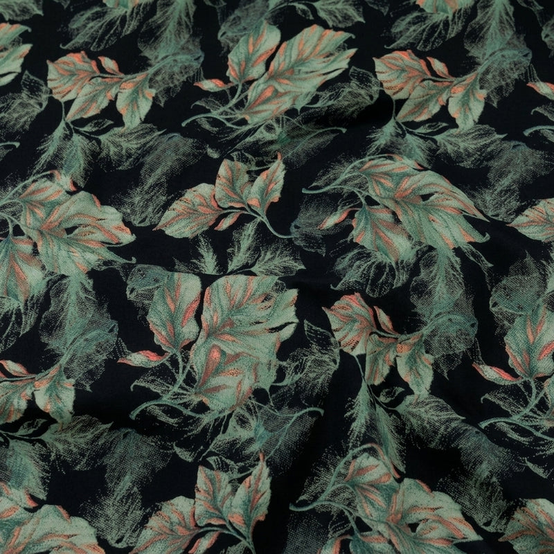Leaf Crepe Fabric - EA5032 - Swirl