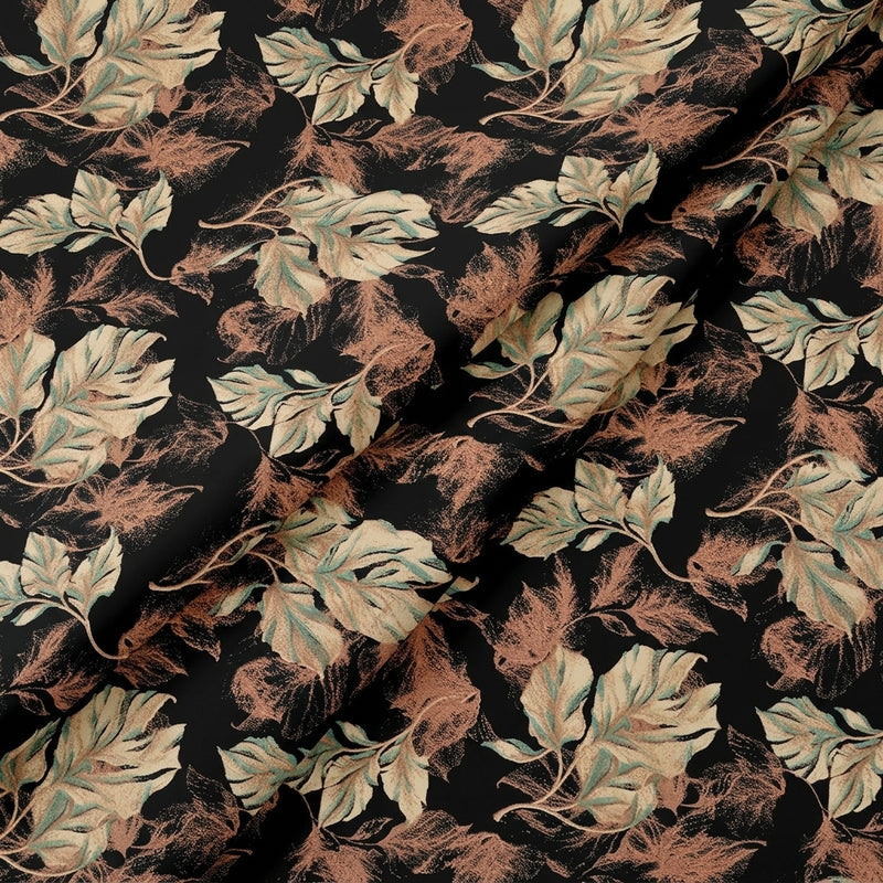 Leaf Crepe Fabric - EA5033 - Folds