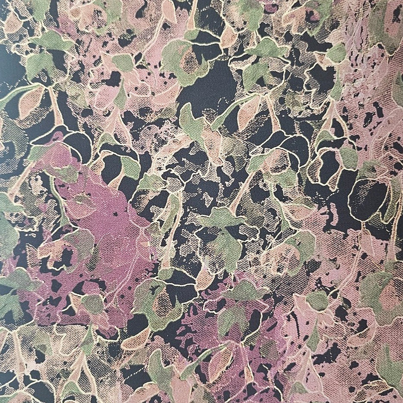 Abstract Crepe Fabric - EA5038 - Flat Fabric