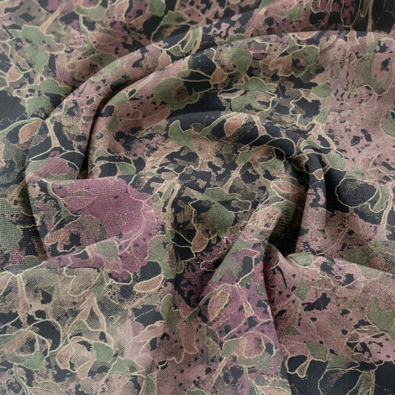 Abstract Crepe Fabric - EA5038 - Swirl