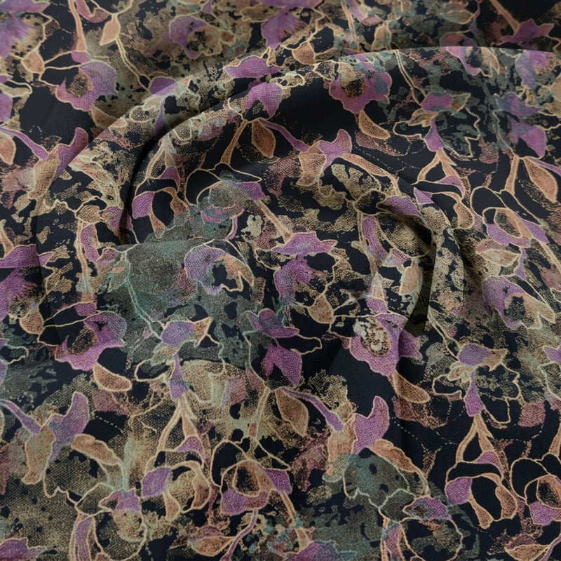 Abstract Crepe Fabric - EA5039 - Swirl