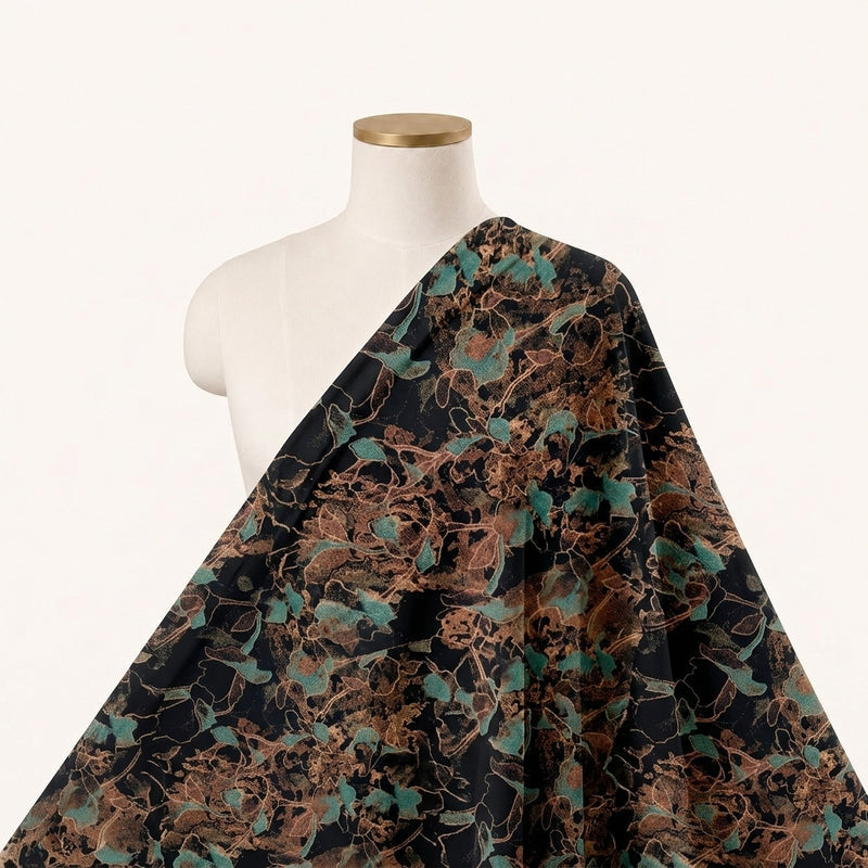Abstract Crepe Fabric - EA5040 - Saree Drape