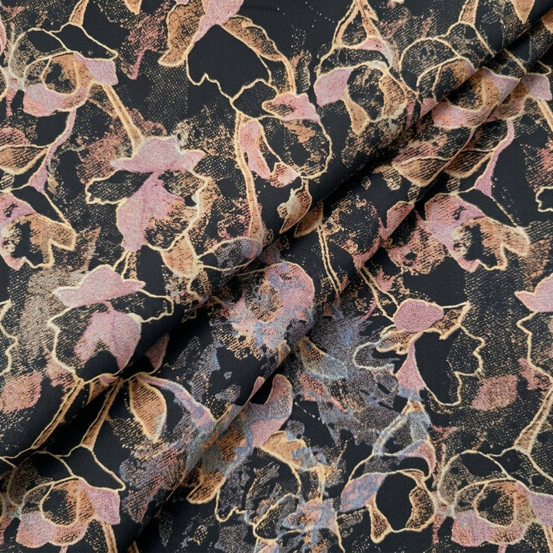Abstract Crepe Fabric - EA5041 - Folds