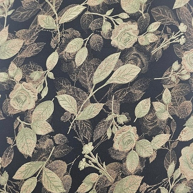 Floral Crepe Fabric - EA5043 - Flat Fabric