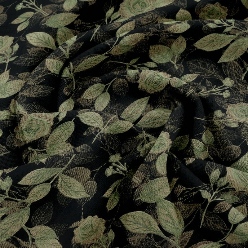 Floral Crepe Fabric - EA5043 - Swirl