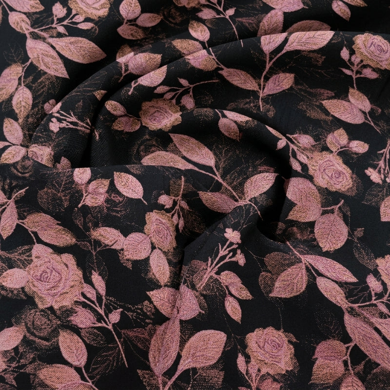 Floral Crepe Fabric - EA5044 - Swirl