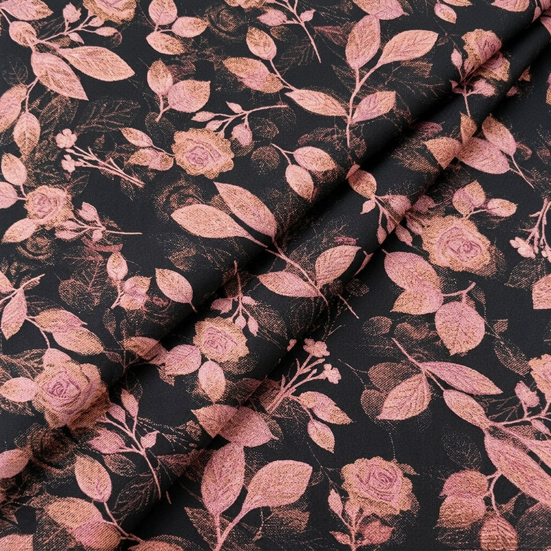 Floral Crepe Fabric - EA5044 - Folds