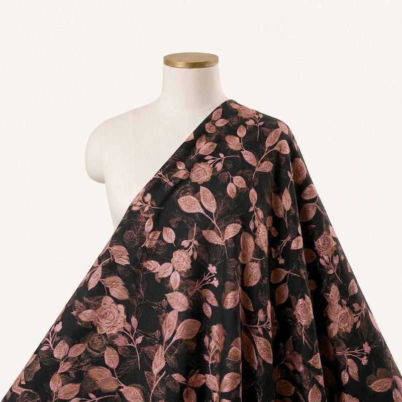 Floral Crepe Fabric - EA5044 - Saree Drape