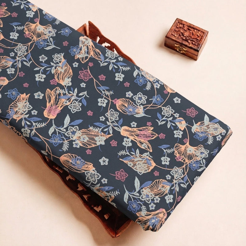 Floral Crepe Fabric - EA5046 - Tray