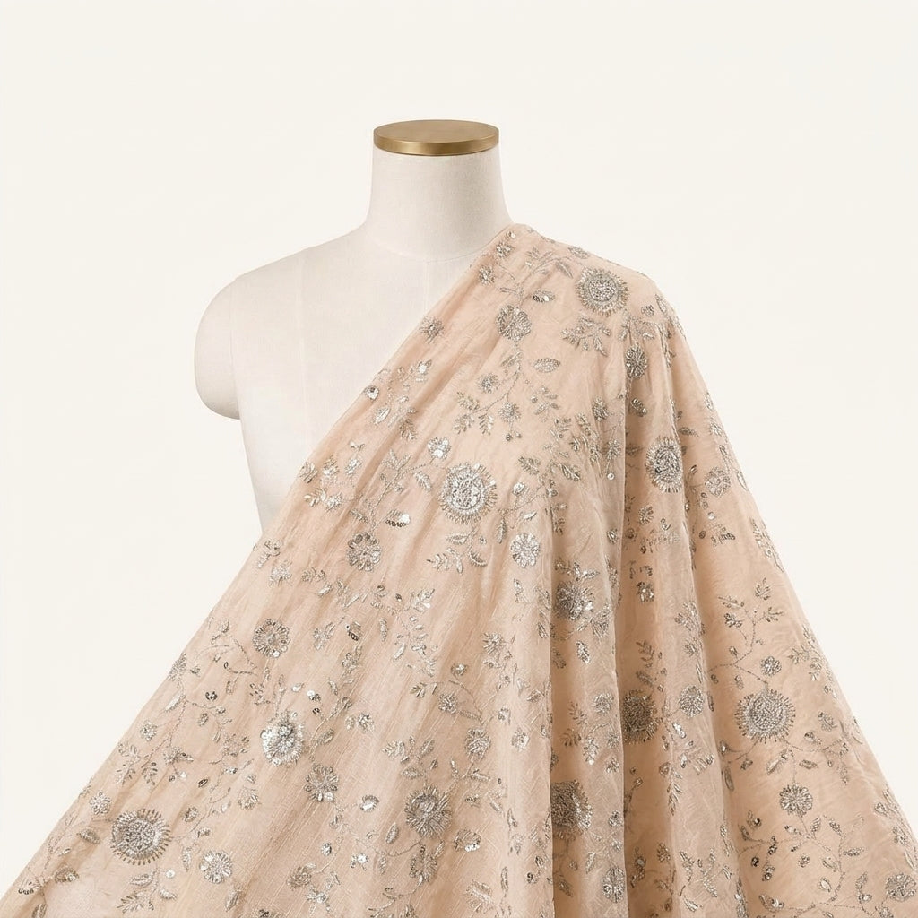 Embroidery Tissue Fabric - EA5066 - saree_drape