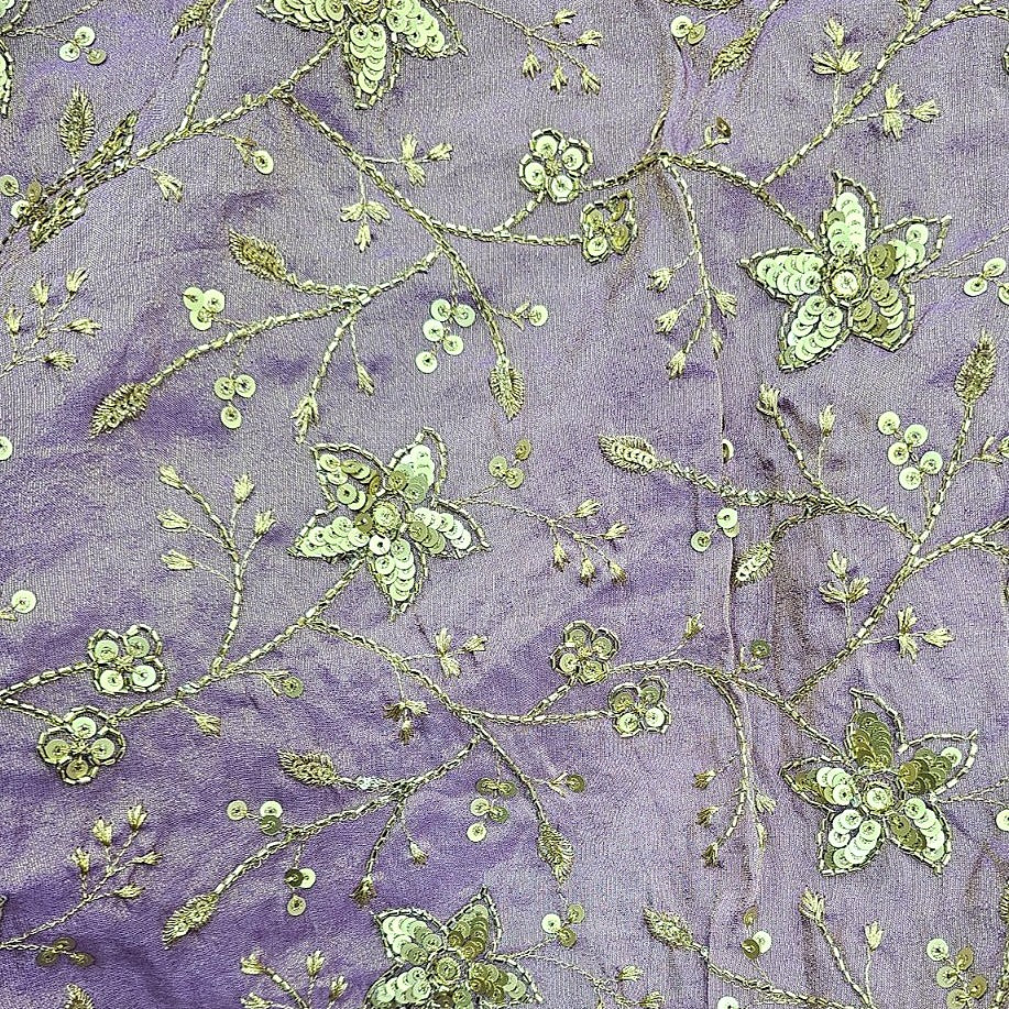 Embroidery Organza Fabric - EA5070 - Flat fabric